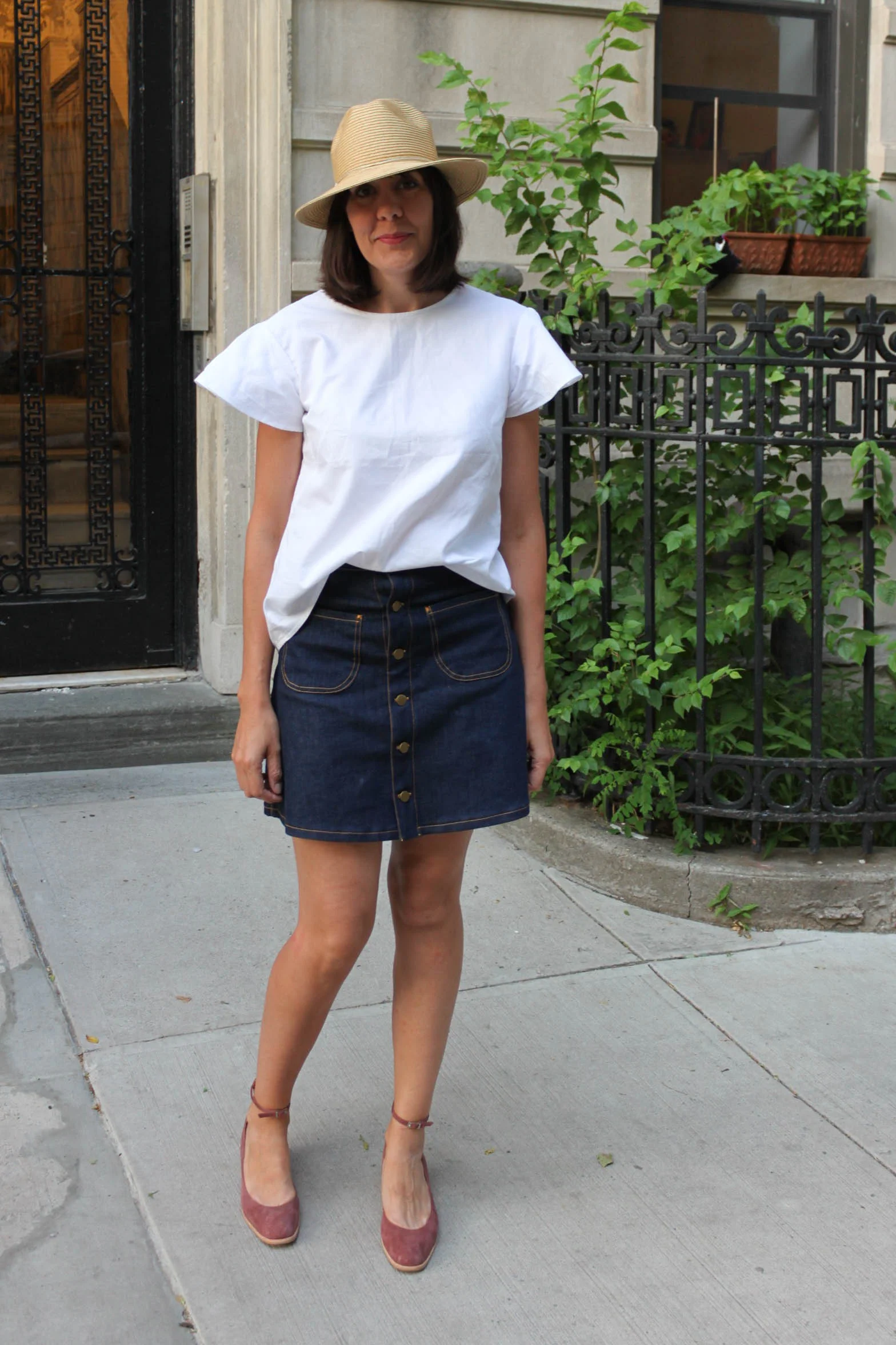 White stuff charlie cheap denim skirt size 8